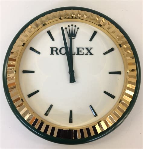 rolex wall clock original price|rolex outdoor clocks for sale.